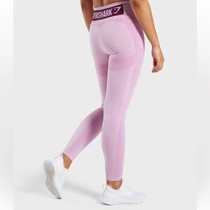 Gymshark Womens Flex High Waisted Compression Leggings, Magenta, Size Small